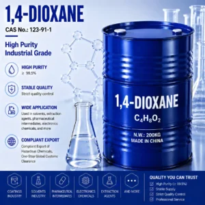 1,4 dioxane | high purity industrial grade | cas 123 91 1 | purity ≥99.5% | polar solvent & extraction agent export