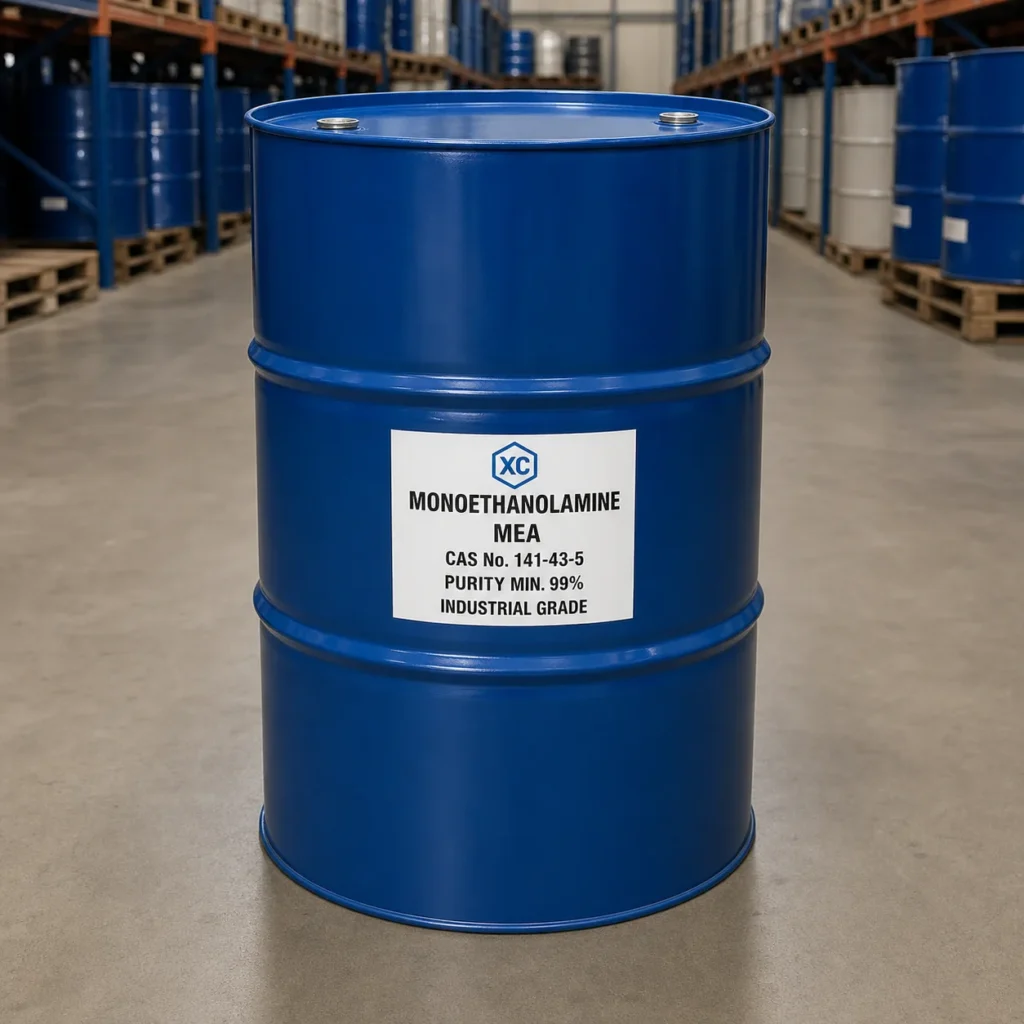 Monoethanolamine MEA CAS 141-43-5: Specification Checks Before Ordering Monoethanolamine MEA industrial grade 200L steel drum CAS 141-43-5 purity min 99%