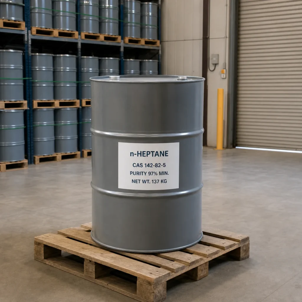 n-Heptane CAS 142-82-5 industrial grade 97% min in standard 200L steel drum