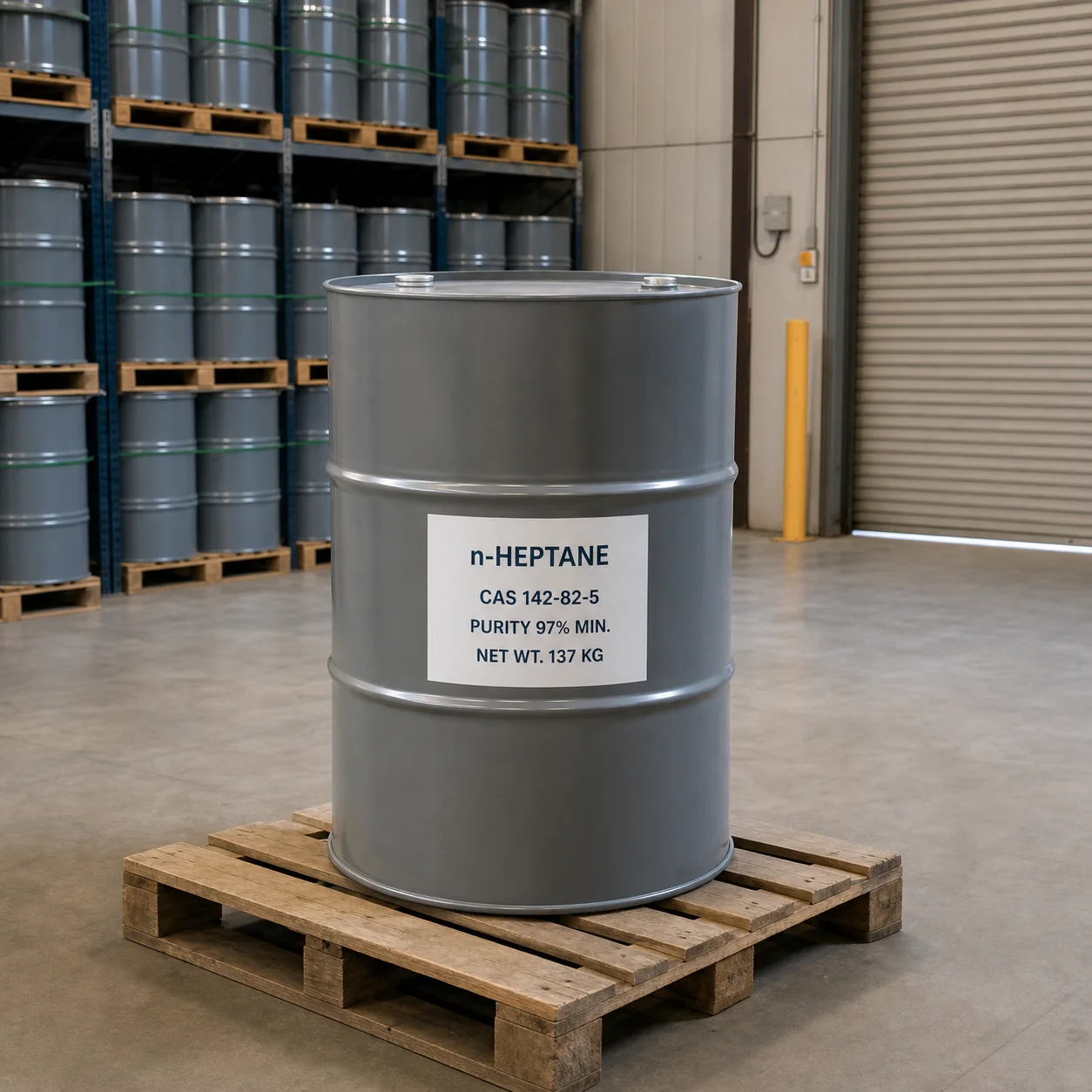 n-Heptane CAS 142-82-5 Industrial Drum n-Heptane CAS 142-82-5 industrial grade 97% min in standard 200L steel drum